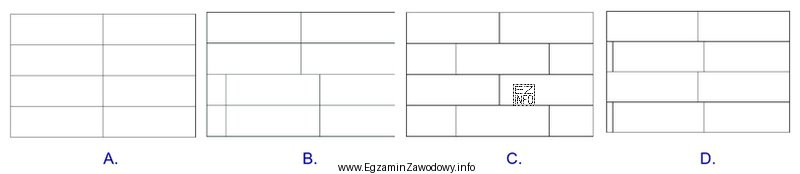Który rysunek przedstawia prawidłowy układ płyt 