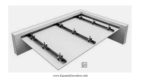 Przedstawiony na rysunku fragment systemu suchej zabudowy jest