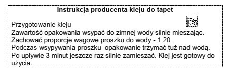 Na podstawie instrukcji producenta określ, w jakiej ilości 