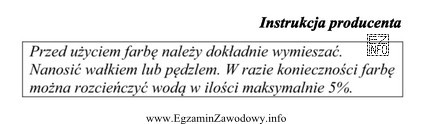Na podstawie instrukcji producenta oblicz maksymalną ilość wody, którą 