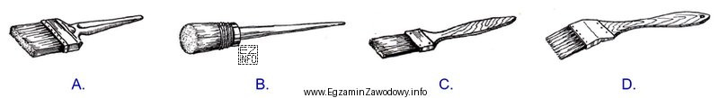 Pędzel, którego należy użyć do malowania 