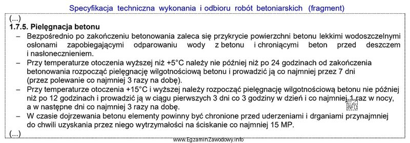 Zgodnie z wymaganiami określonymi w zamieszczonej specyfikacji, jeżeli 