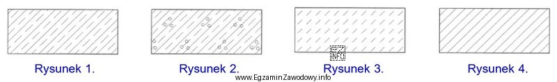 Na którym rysunku przedstawiono oznaczenie graficzne betonu niezbrojonego stosowane 
