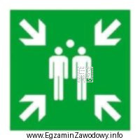 Znak przedstawiony na ilustracji umieszczany na terenie budowy informuje