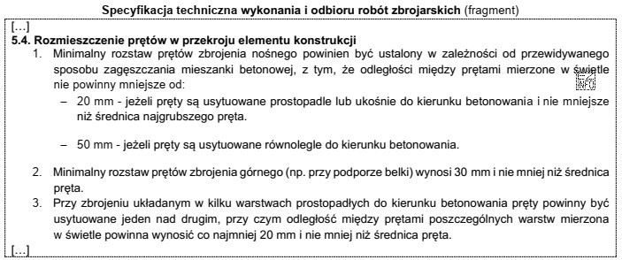 Zbrojenie nośne belki żelbetowej składa się z prę
