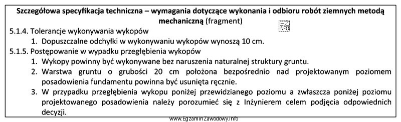 Na podstawie informacji zamieszczonych w specyfikacji określ poziom, do 