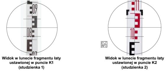 Na rysunkach przedstawiono wyniki pomiaru wysokościowego den studzienek kanalizacyjnych (