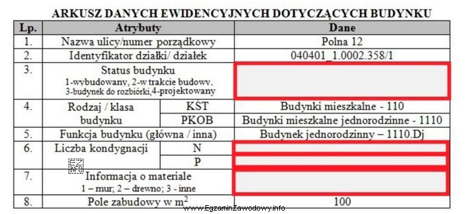 Które atrybuty powinny zostać wpisane (kolejno od góry) 