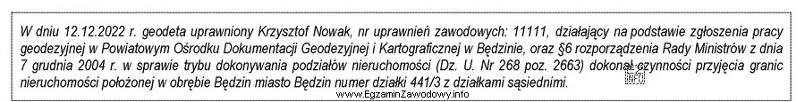 Fragment którego protokołu przedstawiono w ramce?