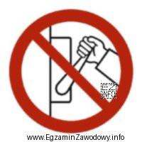 Znak przedstawiony na rysunku zamocowany na urządzeniach wibrujących 