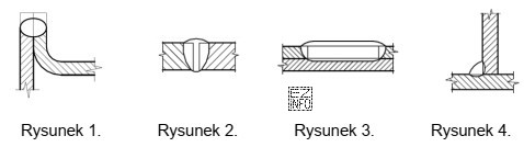 Na którym rysunku przedstawiono oznaczenie graficzne spoiny pachwinowej?