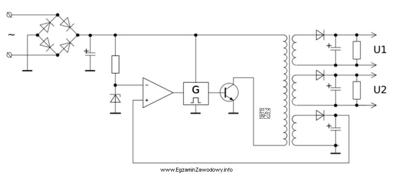 Rysunek przedstawia schemat