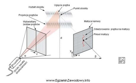 Przedstawiony schemat obrazuje zasadę działania skanera