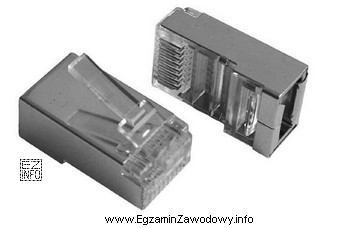 Przedstawiony na rysunku wtyk (złącze męskie modularne) jest 