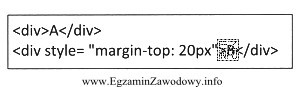 Analizując przedstawiony kod zapisany w języku HTML, moż