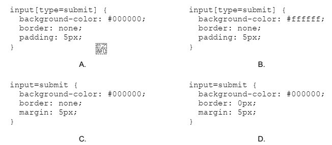 Wskaż poprawną definicję stylu CSS dla przycisku typu submit o 