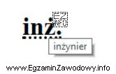 W celu uzyskania efektu widocznego na rysunku, w kodzie HTML, 