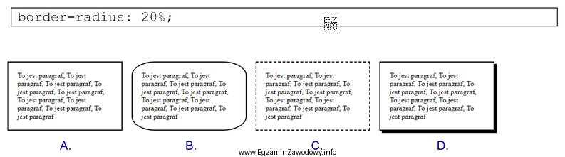 Dla którego akapitu zastosowano przedstawioną właściwość stylu 