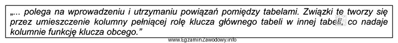 Którą integralność opisuje cytowana definicja?