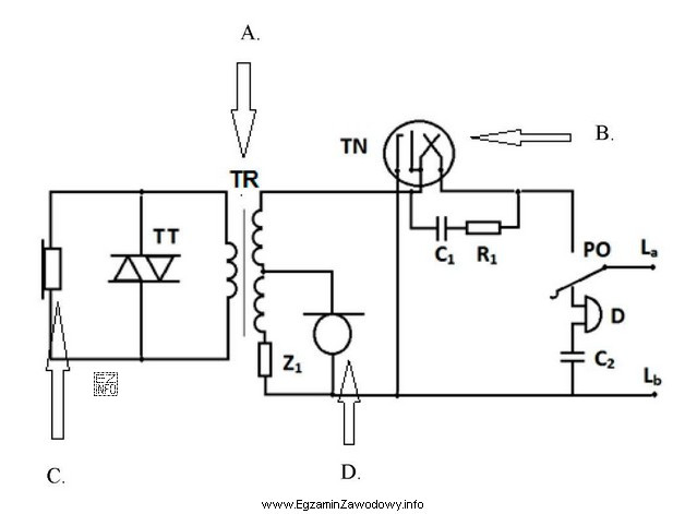 Element przetwarzający sygnały elektryczne na falę akustyczną na 