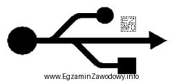 Który port jest oznaczony przedstawionym symbolem graficznym?