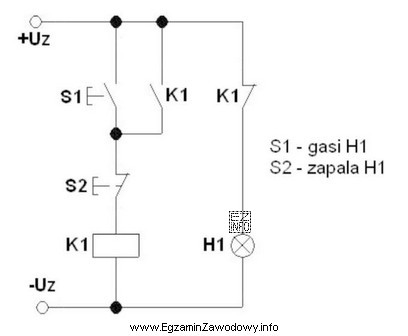 Układ elektryczny, którego schemat przedstawiono na rysunku nie 