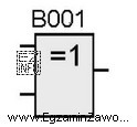 Blok, którego symbol graficzny w języku FBD przedstawiono 