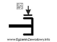 Zamieszczony symbol graficzny należy zastosować podczas rysowania schematu kinematycznego 