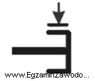 Zamieszczony symbol graficzny należy zastosować podczas rysowania schematu kinematycznego 