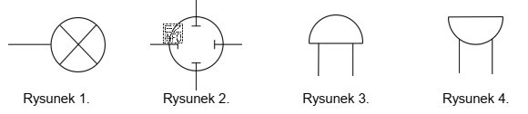 Prawidłowo narysowany symbol graficzny brzęczyka (ang. buzzer) przedstawiono 