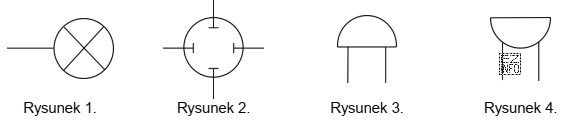 Prawidłowo narysowany symbol graficzny brzęczyka (ang. buzzer) przedstawiono 