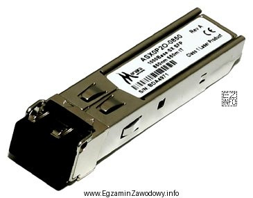 Na rysunku przedstawiono moduł SFP dedykowany do systemów światł