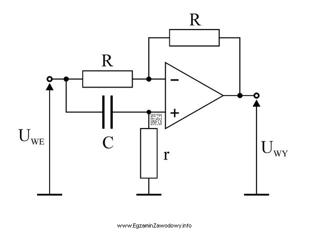 W przedstawionym układzie zmiana wartości rezystancji R wpł