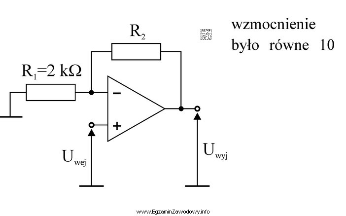 Jaka powinna być wartość rezystancji rezystora R2, aby ukł
