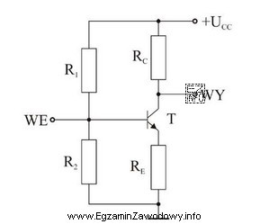 Układ przedstawiony na rysunku to wzmacniacz