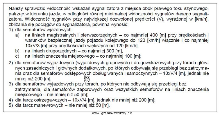 Na podstawie zamieszczonego fragmentu instrukcji, minimalna odległość, z jakiej 