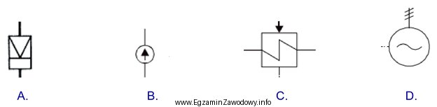 Symbol graficzny stacji redukcyjno-schładzającej przedstawiono na rysunku