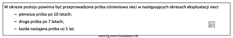 Z przedstawionego fragmentu instrukcji eksploatacji sieci ciepłowniczej wynika, ż