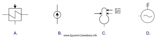 Który symbol graficzny dotyczy podgrzewacza wody?