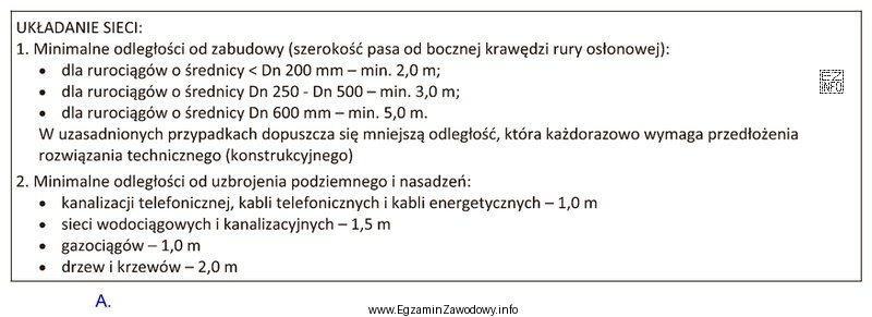 Korzystając z zamieszczonej informacji wskaż, ile wynosi odległość 