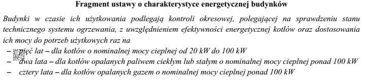 Dla kotła opalanego węglem kamiennym o mocy 120 kW 