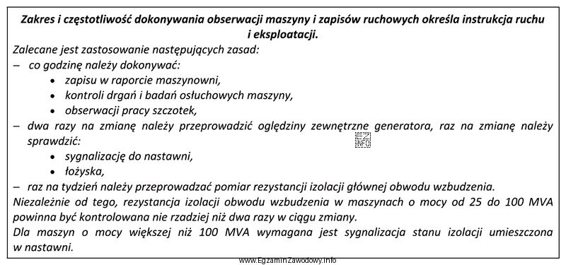 Jak często powinna być kontrolowana rezystancja izolacji obwodu wzbudzenia 