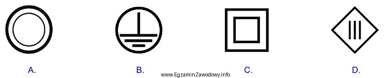 Który symbol graficzny określa urządzenie elektryczne wyposaż