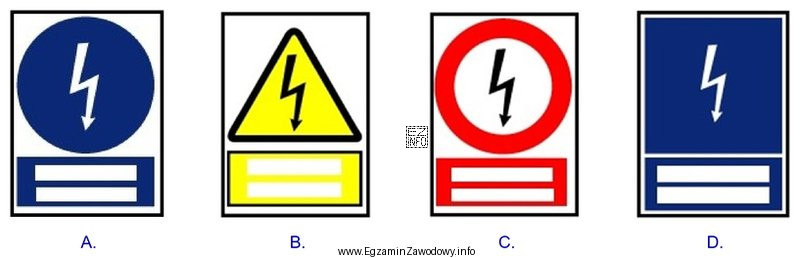 Na której z przedstawionych na rysunkach tablic bezpieczeństwa 
