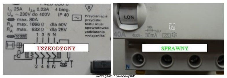 Z porównania tylko parametrów przedstawionych wyłączników 