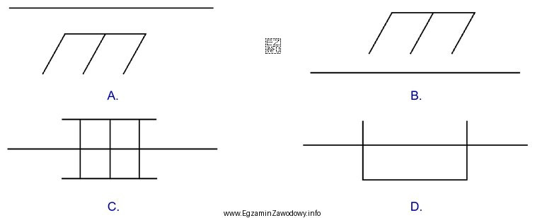 Który z przedstawionych symboli graficznych jest stosowany do przedstawiania 