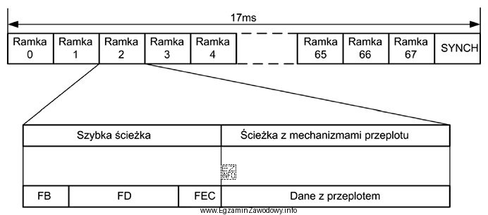 Na rysunku przedstawiona jest budowa ramki i superramki systemu dostę