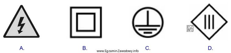 Który z przedstawionych symboli graficznych oznacza zasilanie urządzenia 