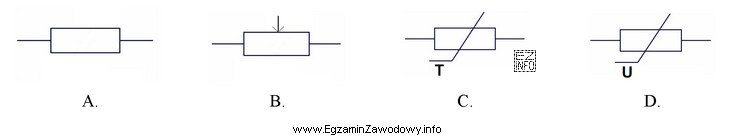 Na którym z rysunków przedstawiono symbol graficzny warystora?