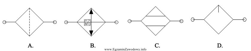 Symbol graficzny osuszacza powietrza przedstawia rysunek